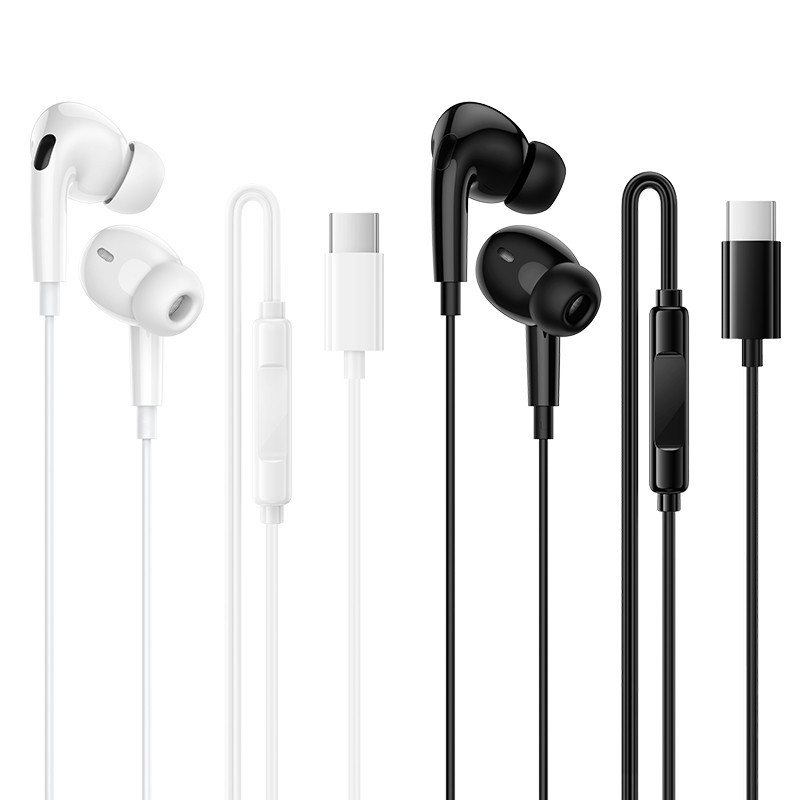 Навушники BOROFONE BM100 Pro з мікрофоном Type-C чорні Київ - фото 1