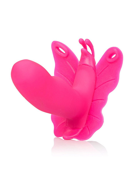 Вибратор-бабочка вагинальный с дистанционным пультом CalExotics розовый, 8.2 х 3.2 см Sex Aura Киев - изображение 2