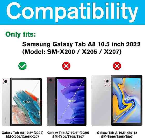 Чохол книжка Samsung Tab A8 X200 X205 Клавіатура Одеса