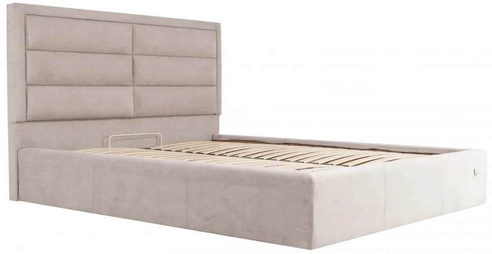 Ліжко Двоспальне Orlando Comfort 180 х 190 см Місті Mocco З підйомним механізмом та нішою для білизни Мокко Київ - фото 2