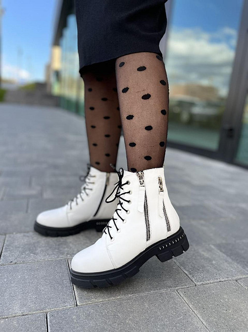 MILLI GOLD Черевики жіночі MILLI GOLD 733-Isabel білі (зима, шкіра натуральна) (2845) 36-39 37 Коломыя - изображение 1