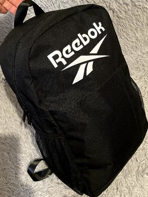 Оригінал Рюкзак Reebok чоловічій жіночій міцний чорний. Харьков - изображение 4