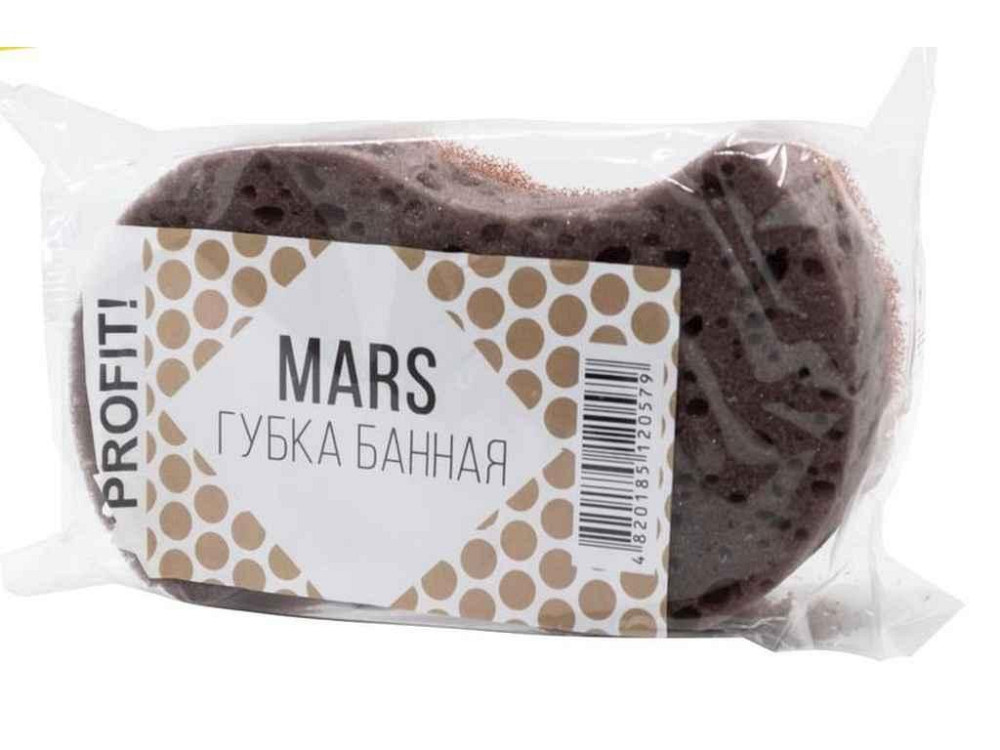 Губка лазнева фігурна (масажний шар) Mars 1шт ТМ Profit! Київ - фото 1