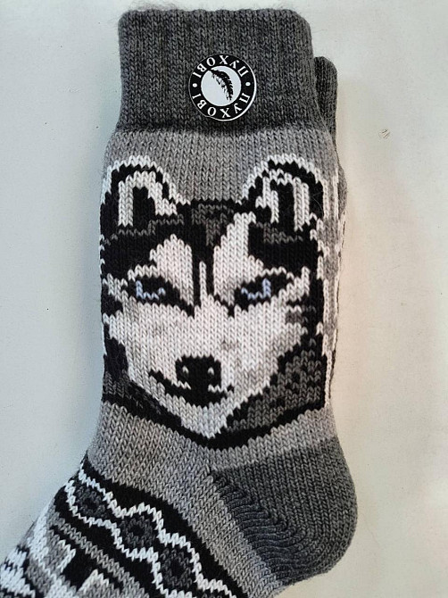 Шкарпетки чоловічі теплі високі на пуху. Розмір 40-45. ТМ Бабусині шкарпетки Київ - фото 5