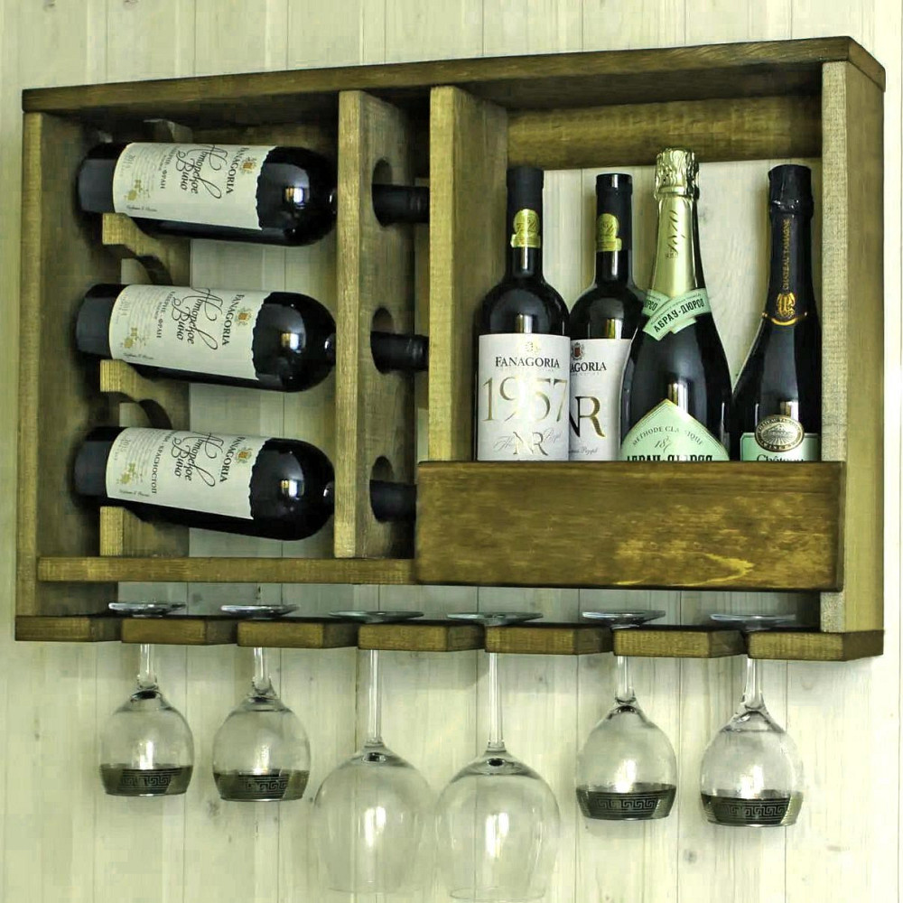Настінна винна полиця "Харадай" мускат Миколаїв - фото 1