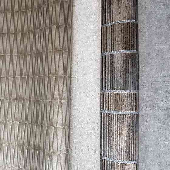 Шпалери вінілові на флізелін Rasch Factory 0.53х10,05 геометрія ромби смуги структурні золото 428414 Київ