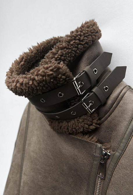 Дубленка женская на змейке S Харьков - изображение 5