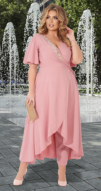 Ошатний костюм зі штанами великого розміру (54) Київ - фото 1