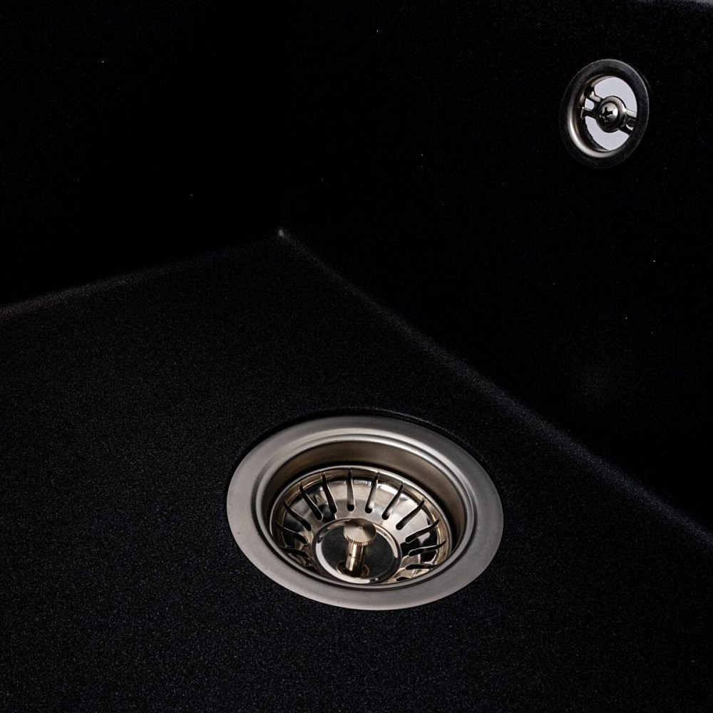 VALESO Кухонна гранітна мийка 5850 REYNA VALESO карбон Коломия - фото 6