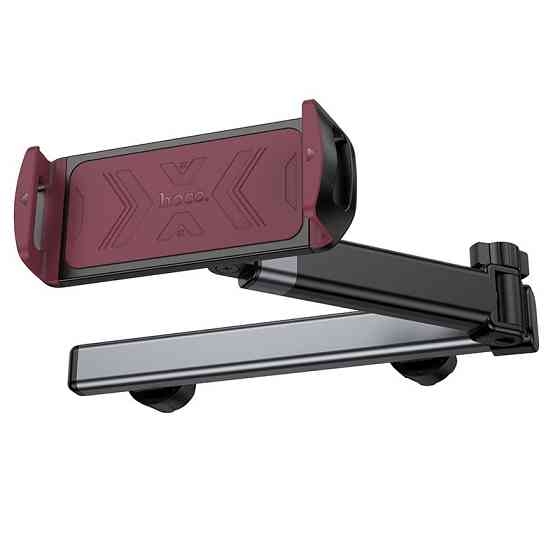 Автотримач для телефона HOCO H69 Gamble telescopic tablet car holder (rear pillow) Black and Red Київ