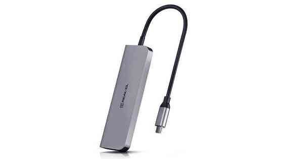 Концентратор REAL-EL CQ-700 Space Grey USB hub Харків