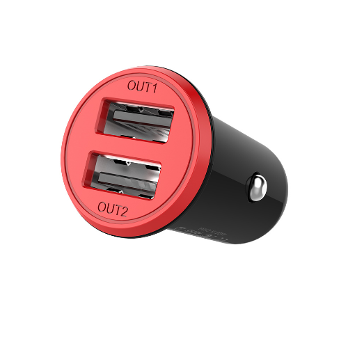 Автомобільний зарядний пристрій ColorWay CW-CHA026-BK 2USB 3,4А 17W червоний/чорний Житомир