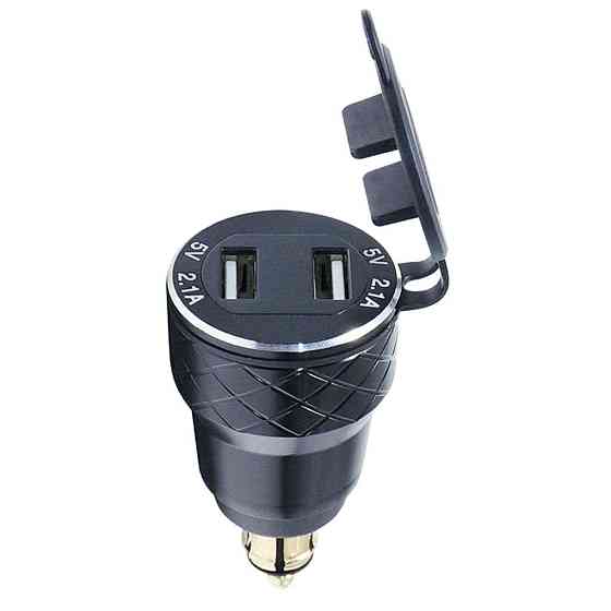 Двопортовий USB-адаптер для прикурювача мотоцикла 5 В 2.1 А Луцк