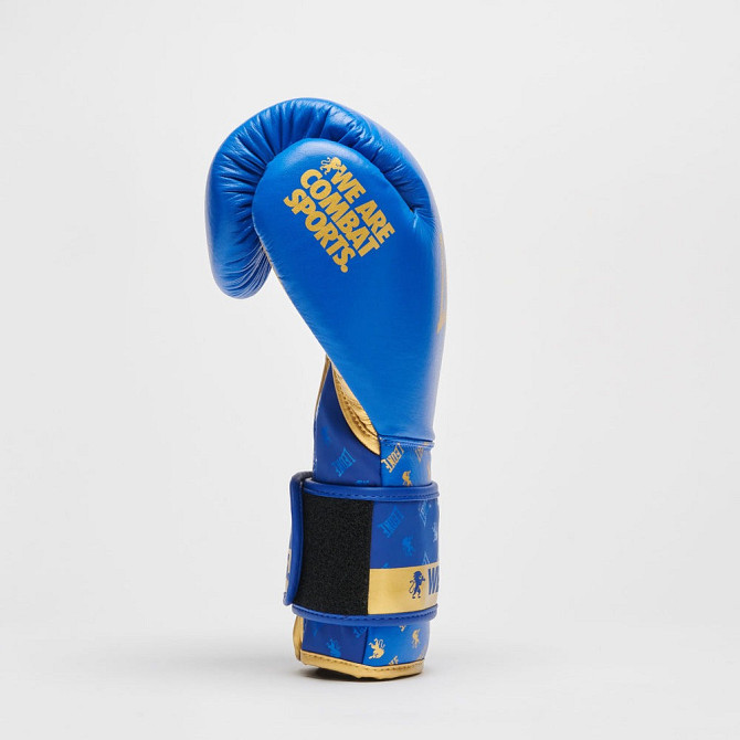 Боксерські рукавиці Leone GN220 DNA Blue 12 унцій (бинти 4 м. в комплекті) Кам'янське - фото 7