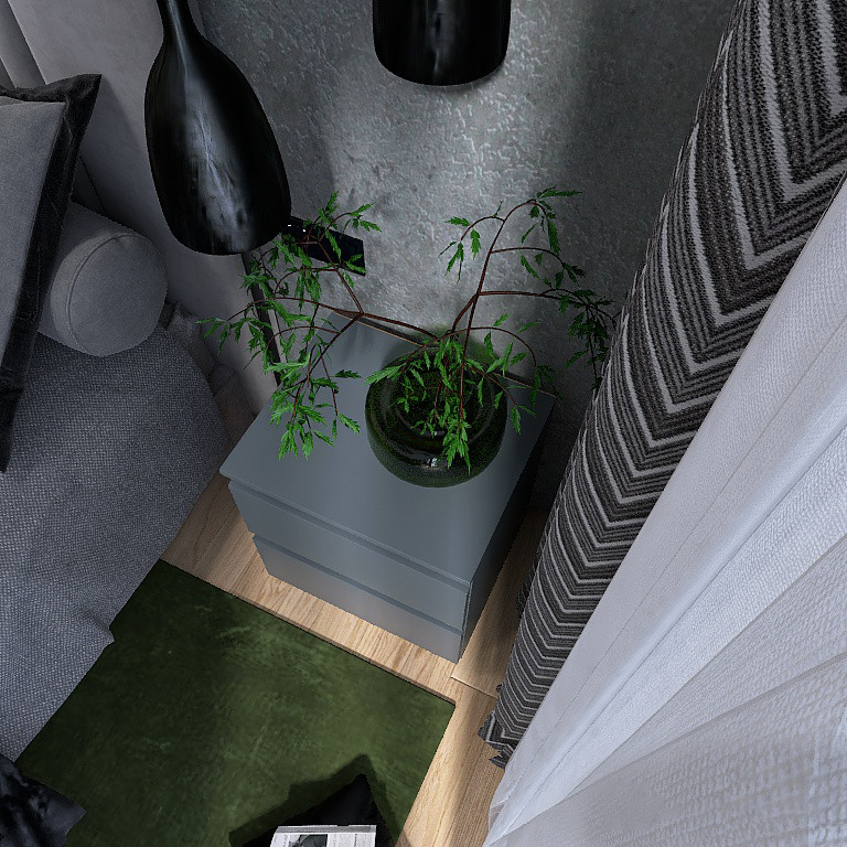 Тумба прикроватная Эверест ТЛ-1 Лайт 45х38х49 см Графит (DTM-4911) Львов - изображение 5