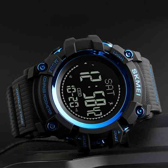 Skmei 1356BU Black-Blue Co,ass SBR Киев