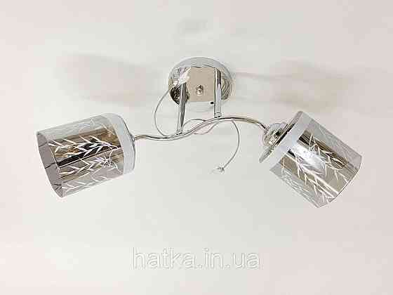Люстра стельова на 2 плафони 6248E/2 Хром Київ