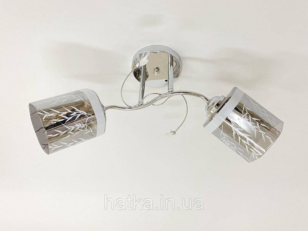 Люстра потолочная на 2 плафона 6248E/2 Хром Киев - изображение 1