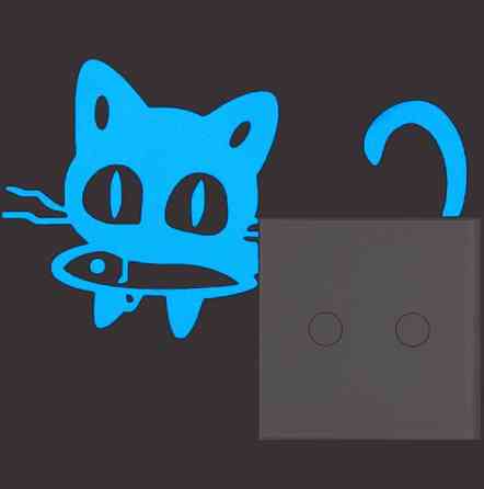 На вимикач наклейки "Кіт" Київ