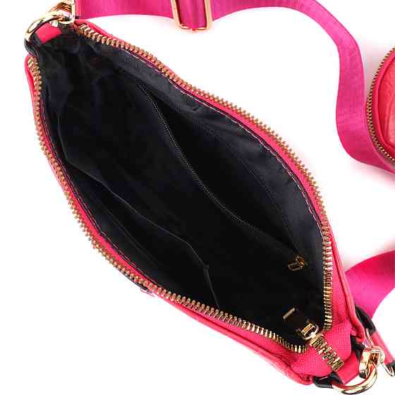 Жіночий зручний подвійний клатч із екошкіри Vintage sale_15136 Рожевий Київ