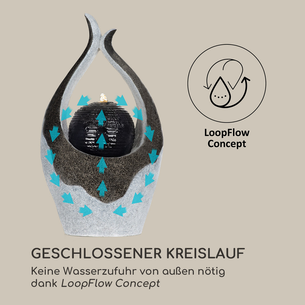 Садовый фонтан Noblino 7W Светодиодное освещение из полирезины (Германия, читать описание) Ровно - изображение 4