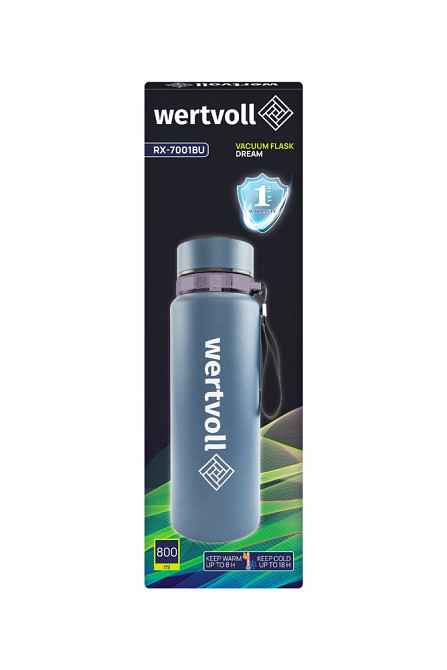 Термос WERTVOLL "DREAM" 800 мл SS Digital Sensor t °C синій RX-7001BU Коломыя - изображение 8