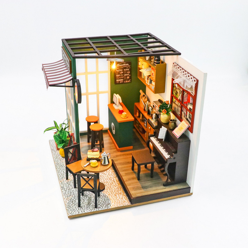 3D Румбокс DIY House «Паризька кав'ярня» + Пилозахисний купол (PC2311Z) Київ - фото 3