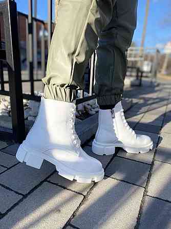 Жіночі черевики GREMMY білі натуральна шкіра зима 37р.38р.(4264) Коломыя