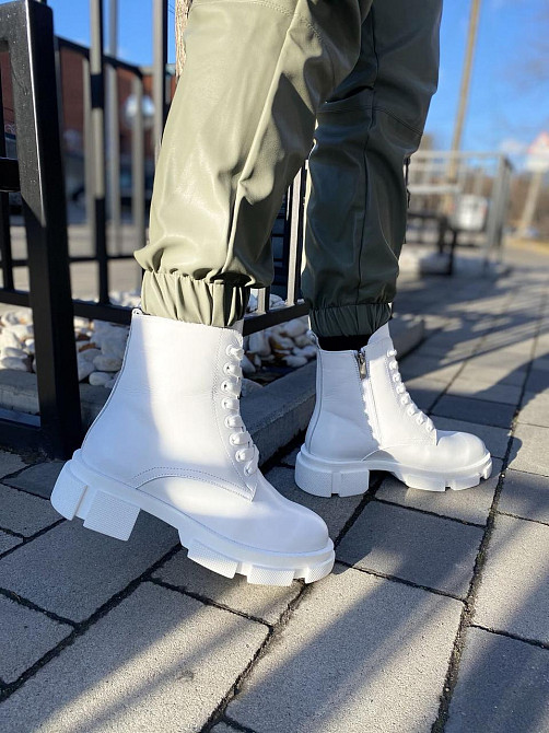 Жіночі черевики GREMMY білі натуральна шкіра зима 37р.38р.(4264) Коломия - фото 3