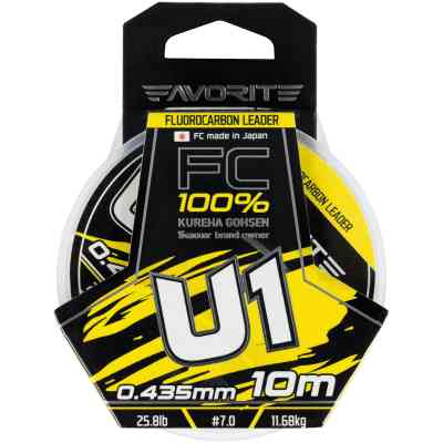 Флюорокарбон Favorite U1 FC 10m 7.0/0.435mm 25.8lb/11.68kg (1693.11.86) Винница