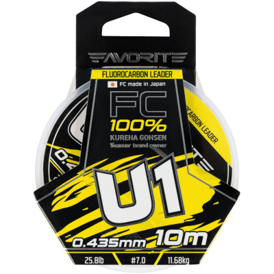 Флюорокарбон Favorite U1 FC 10m 7.0/0.435mm 25.8lb/11.68kg (1693.11.86) Вінниця - фото 2