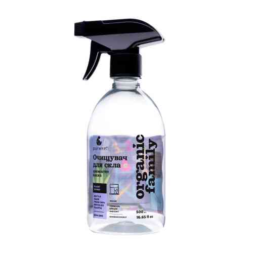 Натуральный очиститель CHEMISTRY HACK для стекла и зеркал Purenn Organic Family 0,5 л Киев