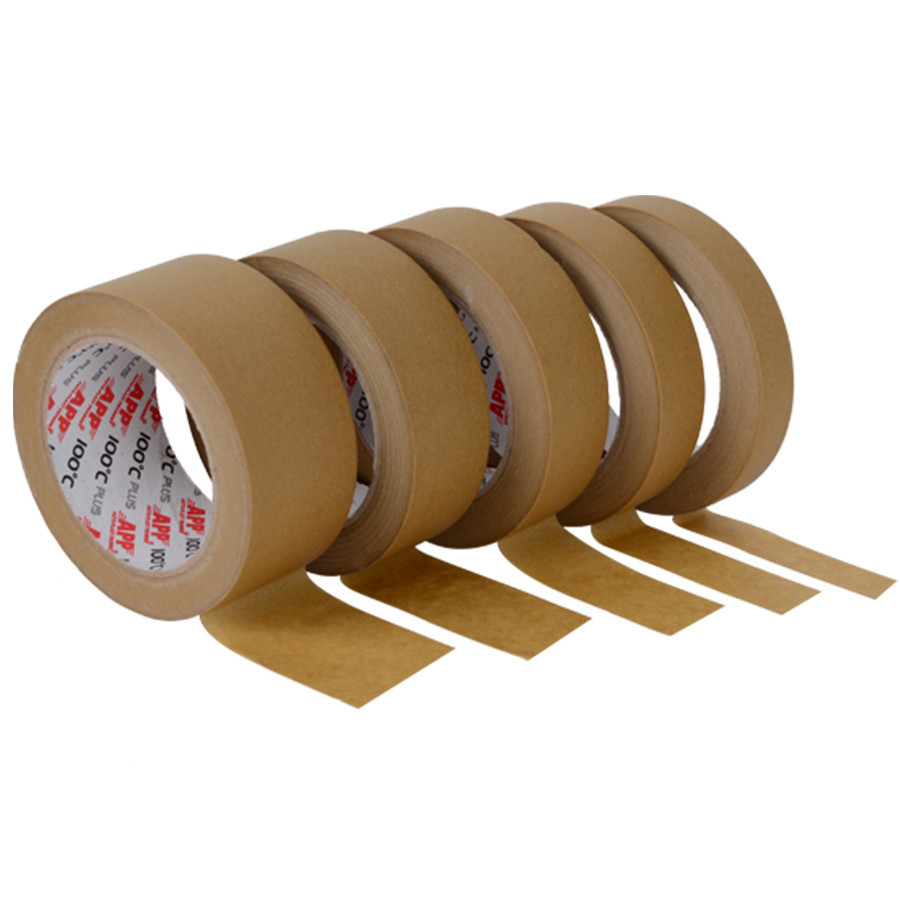 Стрічка малярна APP Plus 30мм х 45м 100*C коричнева, 070108 Киев - изображение 1