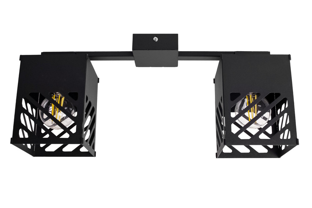 Люстра лофт чорна 2 лампи Е27 Urban NL 2410-2 BK Київ - фото 2