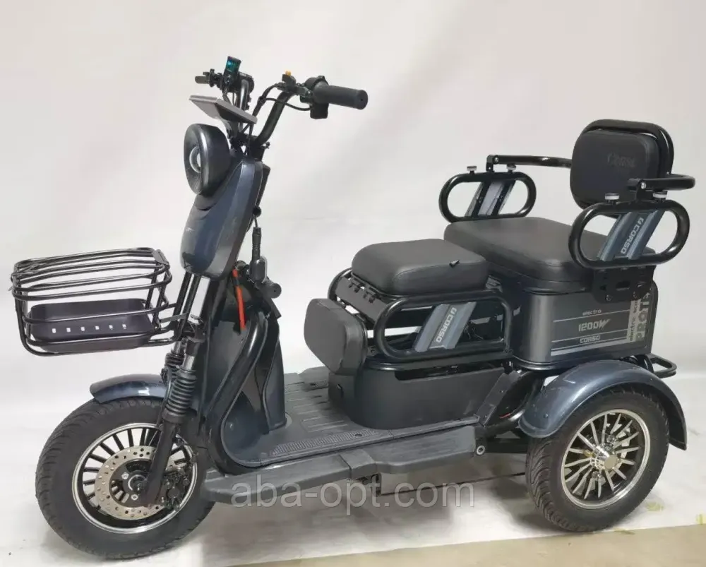 Електротрицикл з кузовом ID PROTEX S 1500W-72V-20Ah LiFePO4 шини 10«/10» купити дешево в Україні Одеса - фото 5