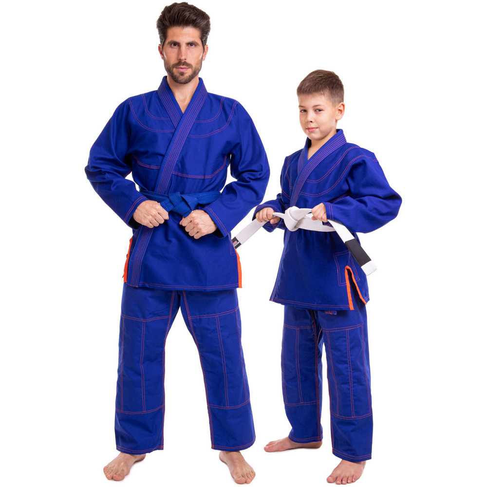 Кімоно для джиу-джитсу (без пояса) VELO VL-6651 розмір 140-200см синій Спортивна форма Київ - фото 1