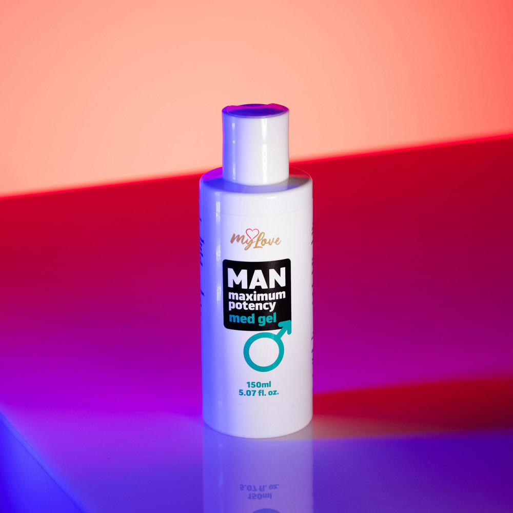 Інтимний гель-лубрикант для чоловіків - MyLove Man Maximum Potency Med Gel, 150 мл Sex Aura Київ - фото 3