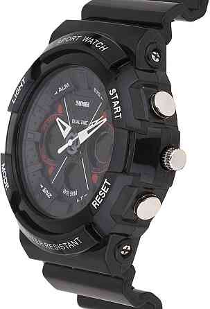 Мужские спортивные часы Skmei 0966 (Черные) Киев