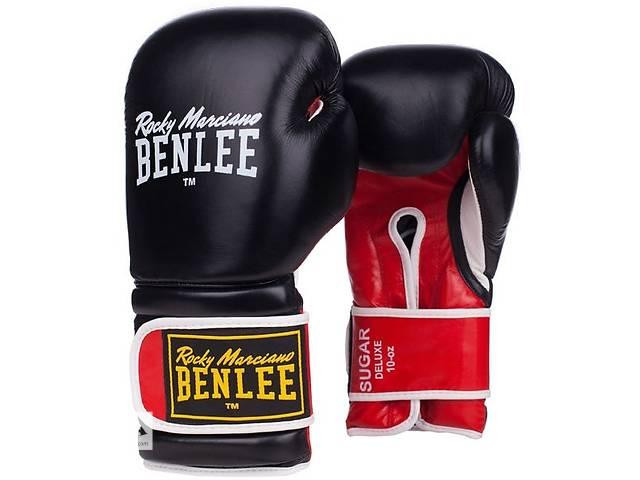 Боксерские перчатки Benlee Sugar Deluxe (10oz) Black-Red Киев - изображение 1