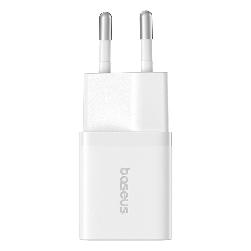 Мережевий зарядний пристрій з кабелем Baseus GaN5 Fast Charger (mini) 1C 25W EU Moon White (with: Fast Charging Data Cable Type-C) Київ - фото 3