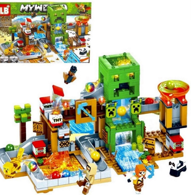 Конструктор Minecraft Майнкрафт Шахта Кріпера, 451 дет, LED світло Киев - изображение 6