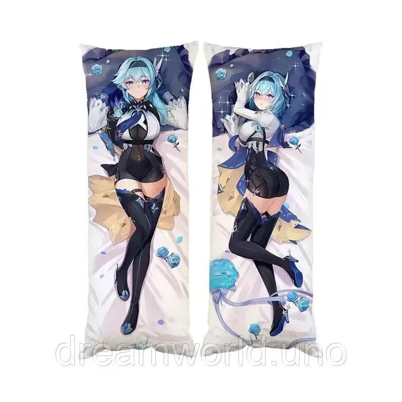 Подушка дакимакура Эола Геншин Импакт декоративная партовая подушка для обнимания 50х150 Харьков - изображение 1