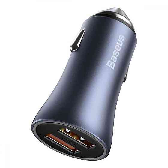 Автомобильное зарядное устройство Baseus Golden Contactor Pro Dual Quick Charger Car Charger U+U 40W Ковель