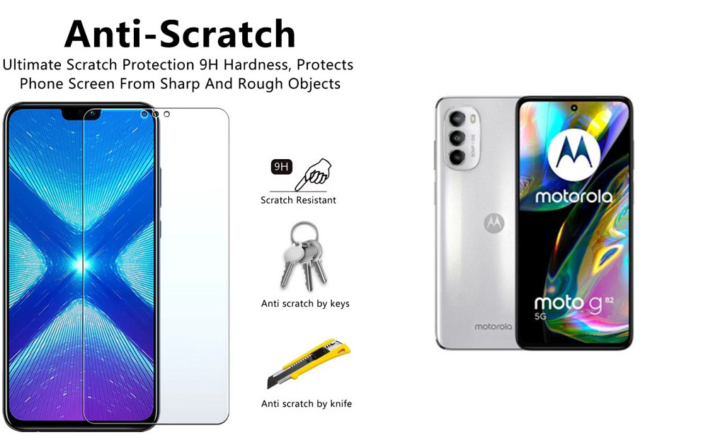 Защитное стекло NeoGlass для Motorola Moto G82 – ультрапрозрачное и устойчивое Киев - изображение 1