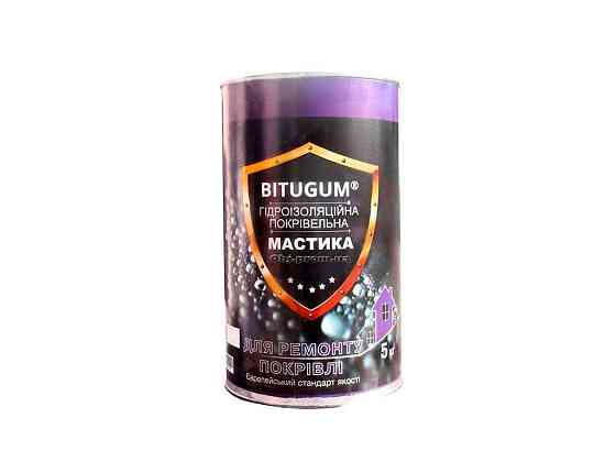 Мастика гідроізоляційна покрівельна BITUGUM5кг ТМ BITUGUM Київ