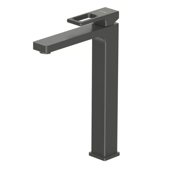 Змішувач для раковини високий GAPPO G1017-92 графіт Київ