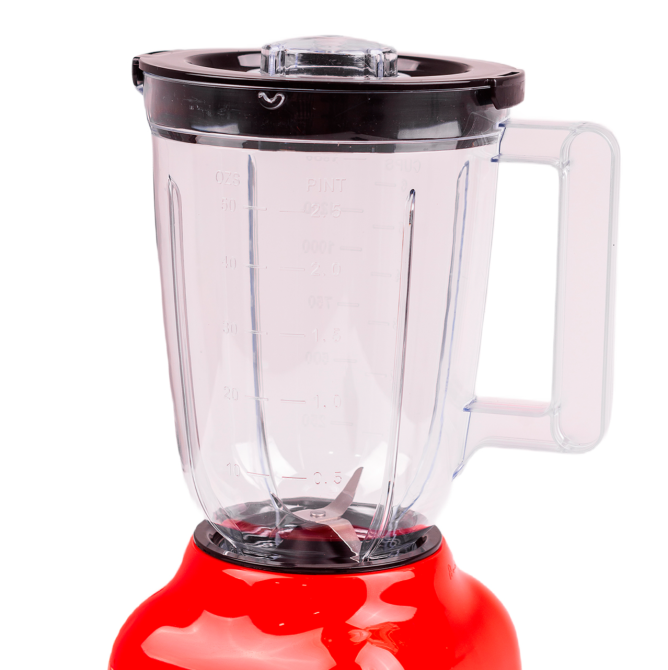 Універсальний кухонний блендер міксер Sokany, настільний кухонний подрібнювач 2в1 червоного кольору кавомолкою Львів - фото 6