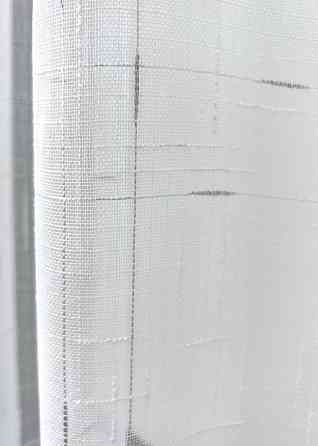 Кухонная арка VR-Textil № 000к лен с бахромой белый с золотистым 270х120 см (51-265) Киев