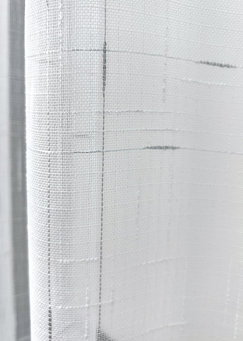 Кухонная арка VR-Textil № 000к лен с бахромой белый с золотистым 270х120 см (51-265) Киев - изображение 5