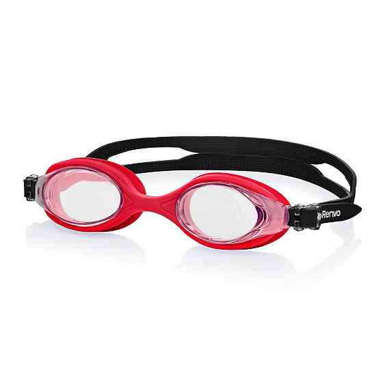 Дитячі окуляри для плавання Renvo Ertan JR Anti-fog Чорний Червоний OSFM (1SG120-0701) Киев